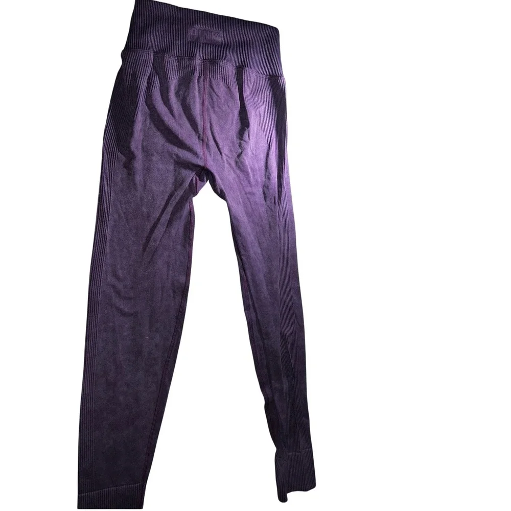 Victoria Secret PINK Seamless High Waist Drawstring Leggings Purple Small - Picture 5 of 8